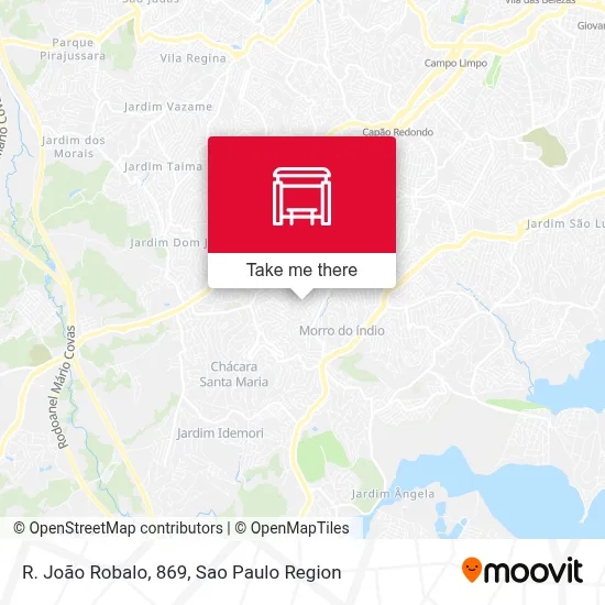 R. João Robalo, 869 map