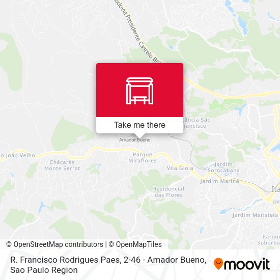 R. Francisco Rodrigues Paes, 2-46 - Amador Bueno map