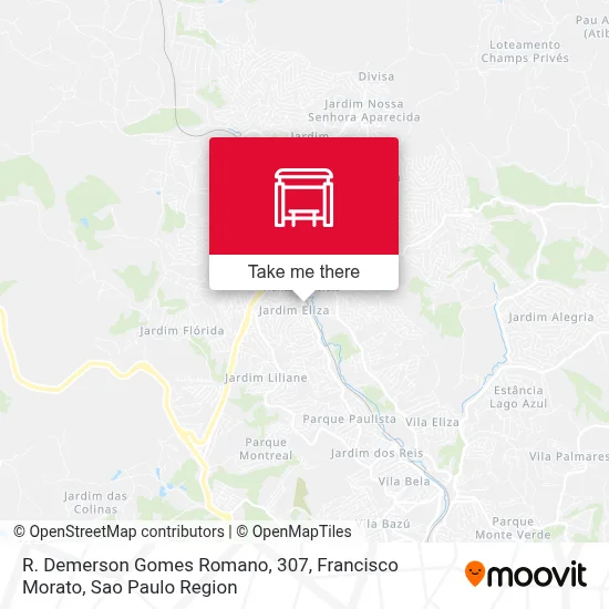 R. Demerson Gomes Romano, 307, Francisco Morato map