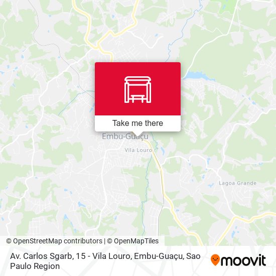 Mapa Av. Carlos Sgarb, 15 - Vila Louro, Embu-Guaçu