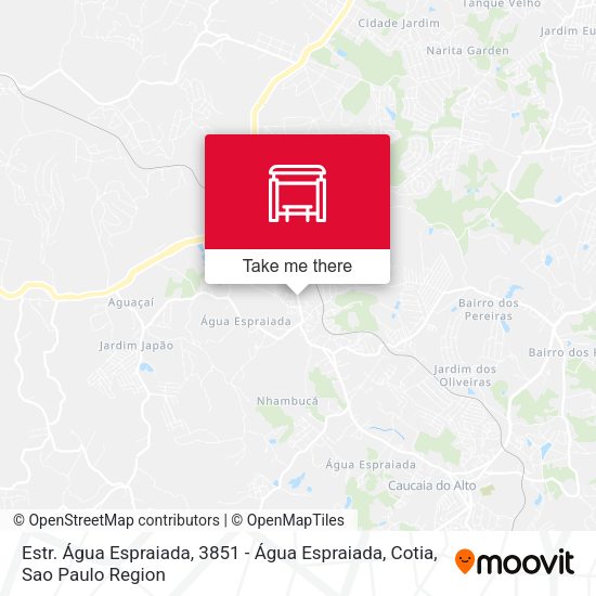 Estr. Água Espraiada, 3851 - Água Espraiada, Cotia map