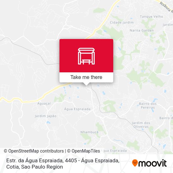 Estr. da Água Espraiada, 4405 - Água Espraiada, Cotia map