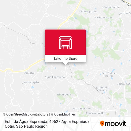Estr. da Água Espraiada, 4062 - Água Espraiada, Cotia map