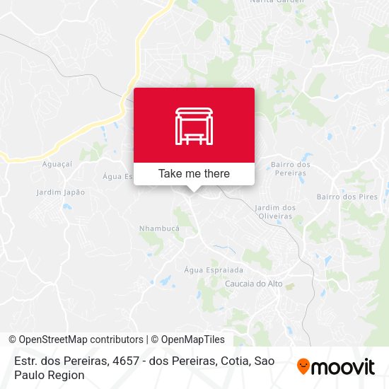Estr. dos Pereiras, 4657 - dos Pereiras, Cotia map