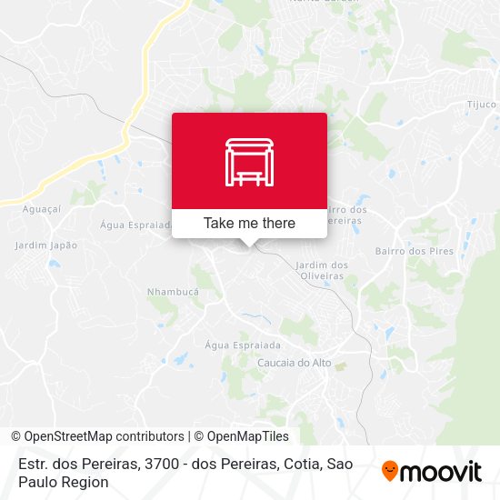Estr. dos Pereiras, 3700 - dos Pereiras, Cotia map