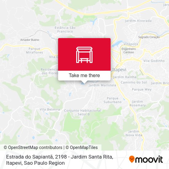 Estrada do Sapiantã, 2198 - Jardim Santa Rita, Itapevi map
