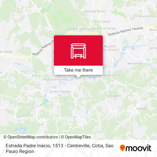 Estrada Padre Inácio, 1513 - Centreville, Cotia map