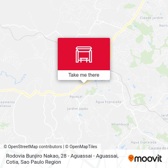 Rodovia Bunjiro Nakao, 28 - Aguassai - Aguassai, Cotia map