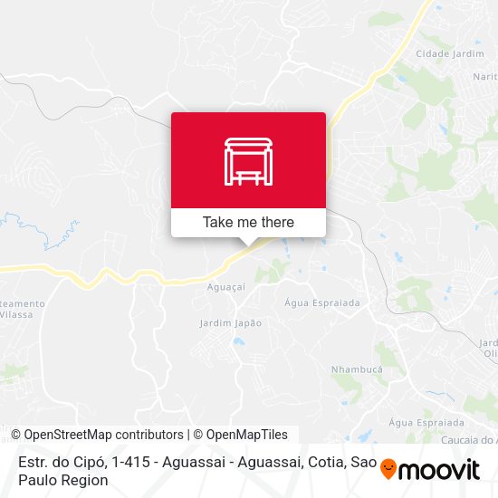 Estr. do Cipó, 1-415 - Aguassai - Aguassai, Cotia map
