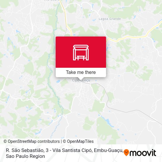 R. São Sebastião, 3 - Vila Santista Cipó, Embu-Guaçu map