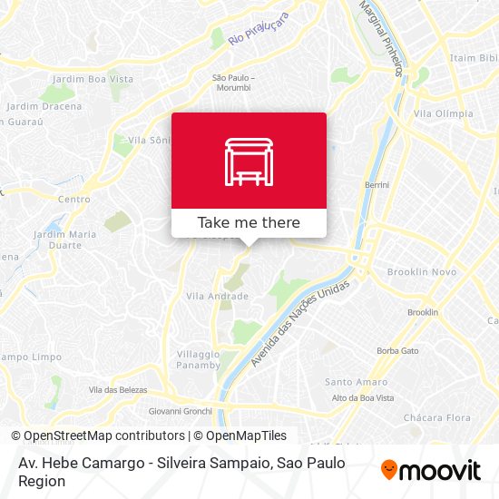 Av. Hebe Camargo - Silveira Sampaio map