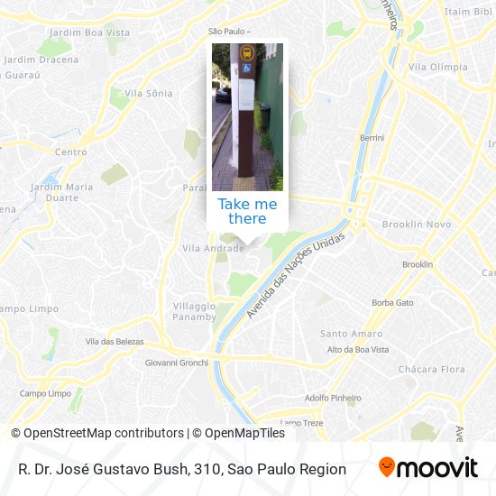 R. Dr. José Gustavo Bush, 310 map