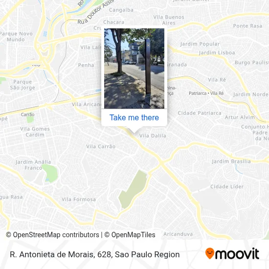 R. Antonieta de Morais, 628 map