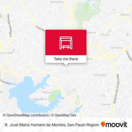 R. José Maria Homem de Montes map