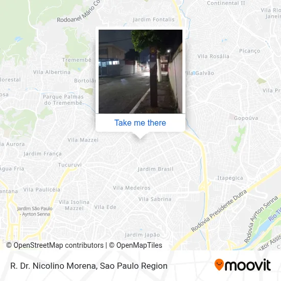 R. Dr. Nicolino Morena map