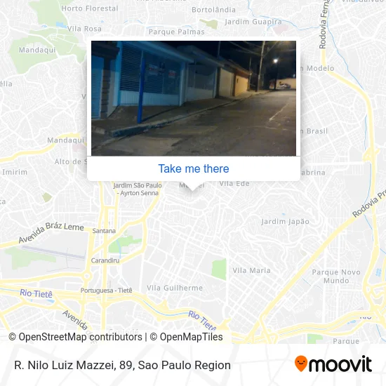 R. Nilo Luiz Mazzei, 89 map