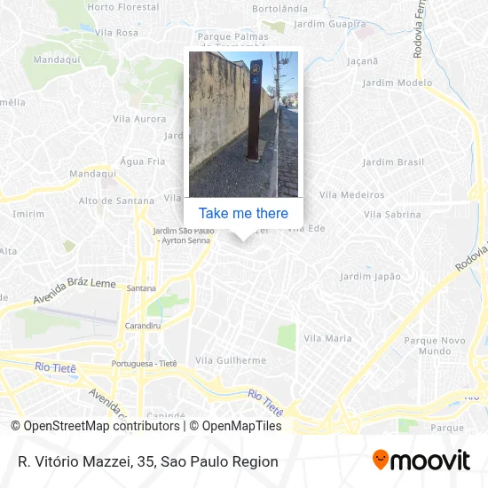 R. Vitório Mazzei, 35 map