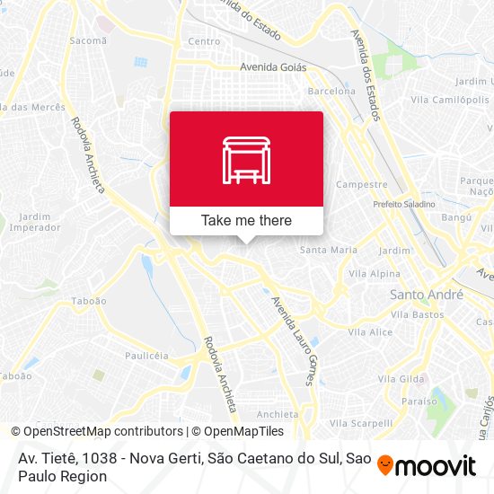 Av. Tietê, 1038 - Nova Gerti, São Caetano do Sul map