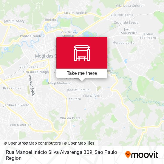 Mapa Rua Manoel Inácio Silva Alvarenga 309