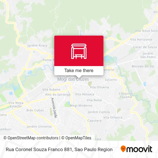 Rua Coronel Souza Franco 881 map