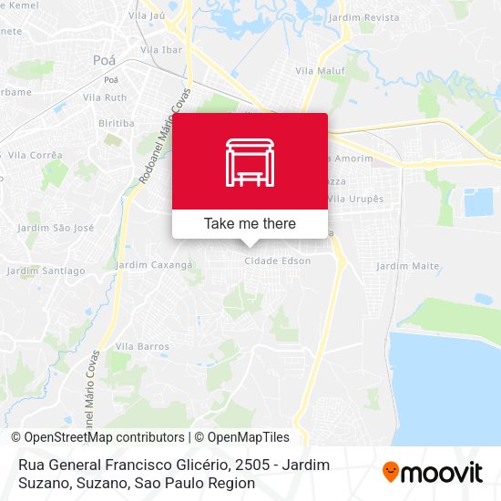 Rua General Francisco Glicério, 2505 - Jardim Suzano, Suzano map