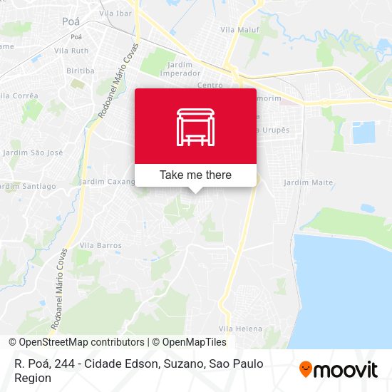 R. Poá, 244 - Cidade Edson, Suzano map
