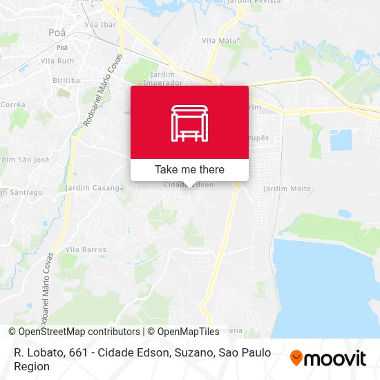R. Lobato, 661 - Cidade Edson, Suzano map