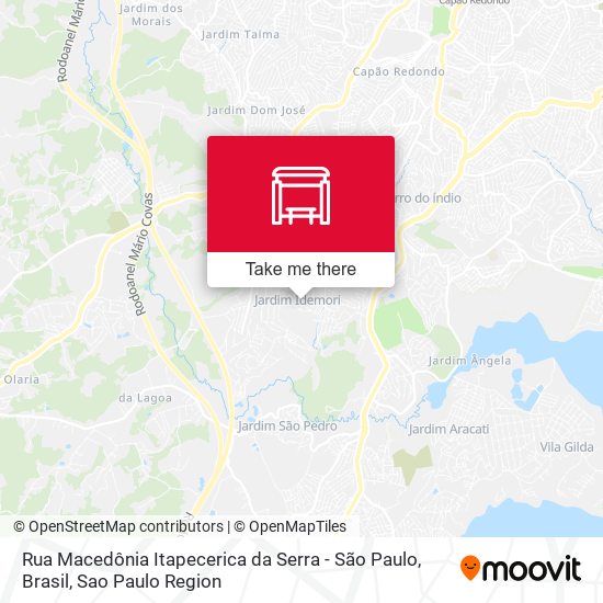 Rua Macedônia Itapecerica da Serra - São Paulo, Brasil map