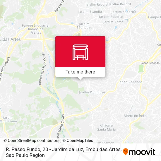 R. Passo Fundo, 20 - Jardim da Luz, Embu das Artes map