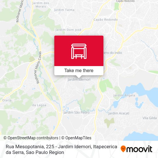 Rua Mesopotania, 225 - Jardim Idemori, Itapecerica da Serra map