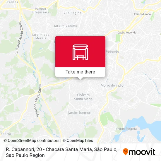 R. Capannori, 20 - Chacara Santa Maria, São Paulo map