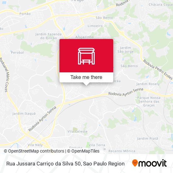 Rua Jussara Carriço da Silva 50 map