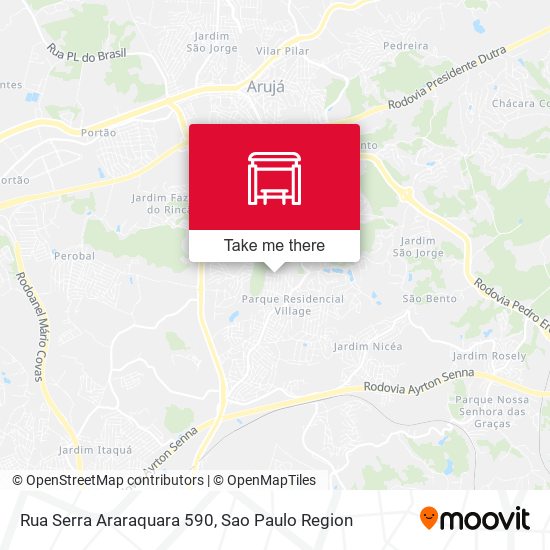 Rua Serra Araraquara 590 map