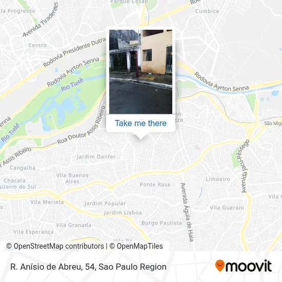 R. Anísio de Abreu, 54 map