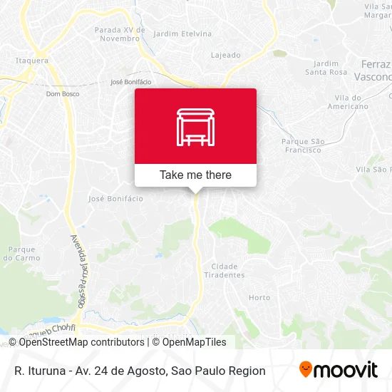 R. Ituruna - Av. 24 de Agosto map