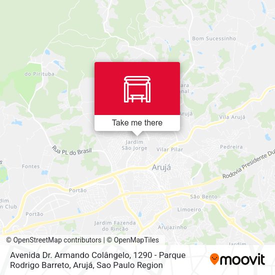 Avenida Dr. Armando Colângelo, 1290 - Parque Rodrigo Barreto, Arujá map