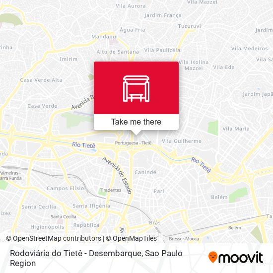 Rodoviária do Tietê - Desembarque map