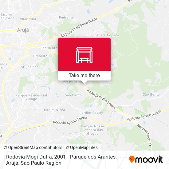 Rodovia Mogi-Dutra, 2001 - Parque dos Arantes, Arujá map