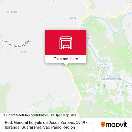 Rod. General Euryale de Jesus Zerbine, 5949 - Ipiranga, Guararema map