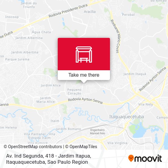Av. Ind Segunda, 418 - Jardim Itapua, Itaquaquecetuba map