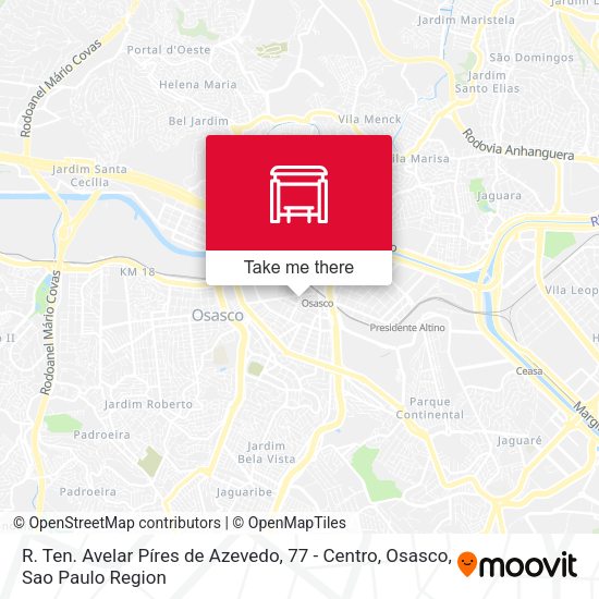 R. Ten. Avelar Píres de Azevedo, 77 - Centro, Osasco map