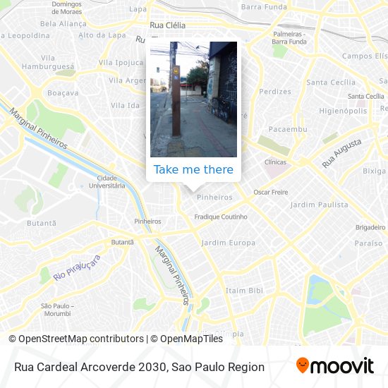 Rua Cardeal Arcoverde 2030 map