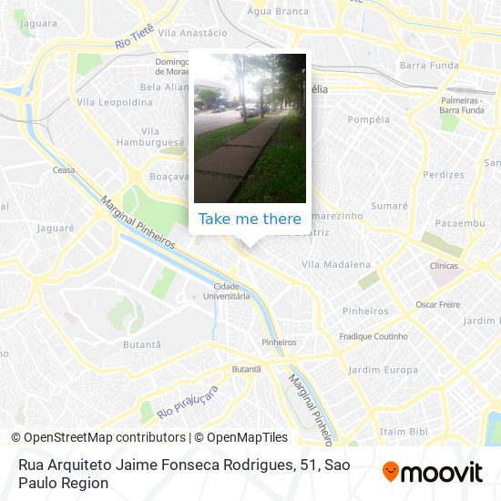 Mapa Rua Arquiteto Jaime Fonseca Rodrigues, 51