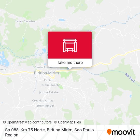 Sp-088, Km 75 Norte, Biritiba Mirim map