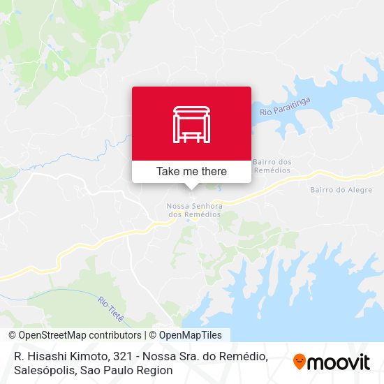 R. Hisashi Kimoto, 321 - Nossa Sra. do Remédio, Salesópolis map