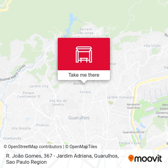 R. João Gomes, 367 - Jardim Adriana, Guarulhos map