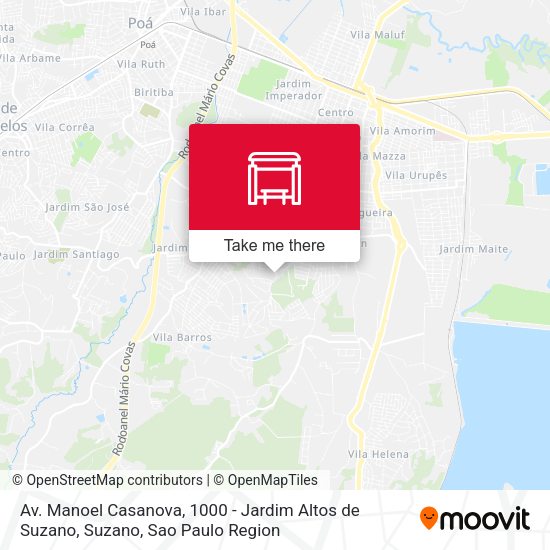 Av. Manoel Casanova, 1000 - Jardim Altos de Suzano, Suzano map