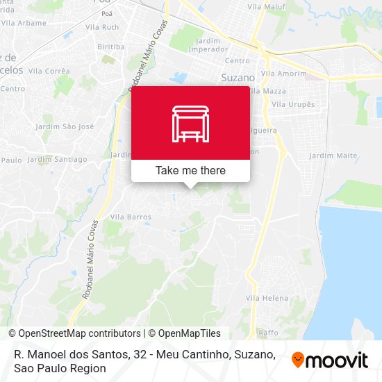 R. Manoel dos Santos, 32 - Meu Cantinho, Suzano map