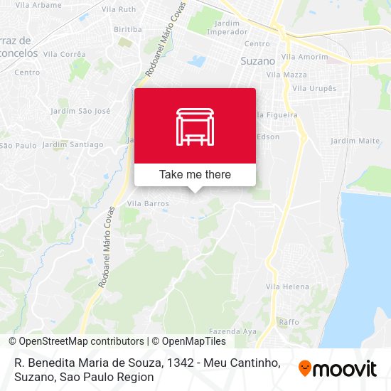 R. Benedita Maria de Souza, 1342 - Meu Cantinho, Suzano map