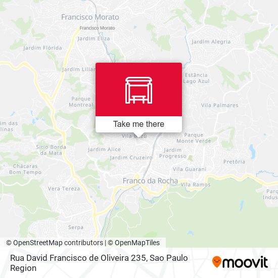 Rua David Francisco de Oliveira 235 map